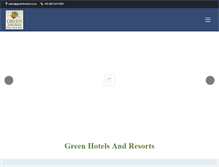 Tablet Screenshot of greenhotels.co.in